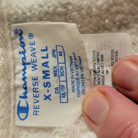 Womens cherry pattern Champion Hoodie One of a kind cropped piece. SZ Xsmall - Picture 3 of 6